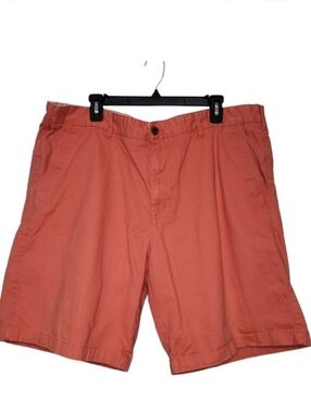 Falls Creek Mens 42 Chino Shorts Coral Cotton